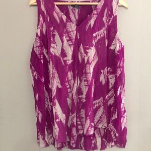Lightweight Purple Sleeveless Top